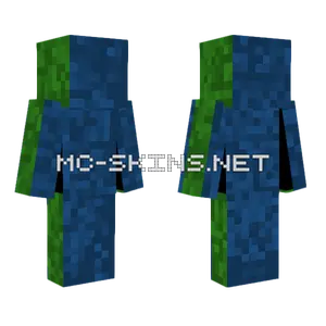 10 Shades Blue Green Minecraft skin