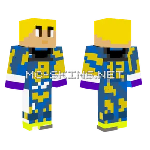 12ofiack Blue Jersey Minecraft skin