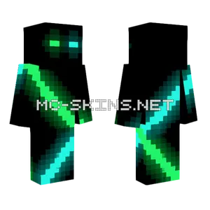 2 Glowing Line Zigzag Minecraft skin