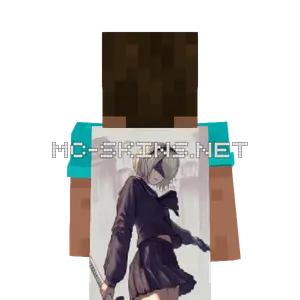 2B School Uniform cape, outside and lining