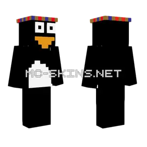 3d Penguin With Crown Minecraft skin