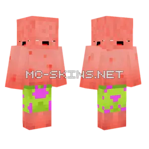 5 Faced Derp Patrick Minecraft skin