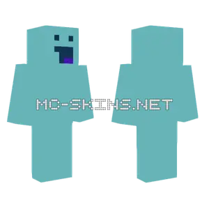 6bbac0 Blue Ghost Minecraft skin