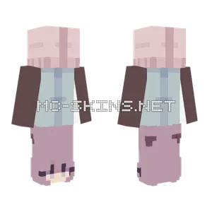 A Very Normal Girl Minecraft skin