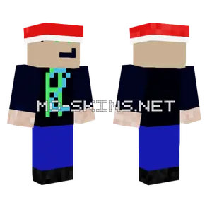 A2jump Christmas Boy Minecraft skin