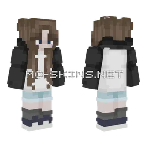 Aaaaaaa With Hood Tho Minecraft skin