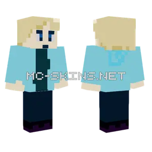 Aaadmon Blue Outfit Minecraft skin