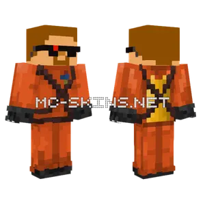 Aagent Lethal Company Minecraft skin