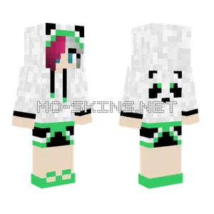 Abby Panda Hoodie Minecraft skin