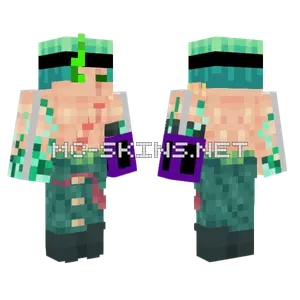 Abcdef Zoro Minecraft skin
