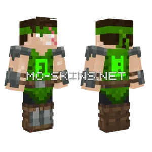 Abenteurer In Grn Minecraft skin
