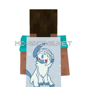 Absol Chibi cape, outside and lining