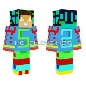 Abstract Geometric Boy Minecraft skin
