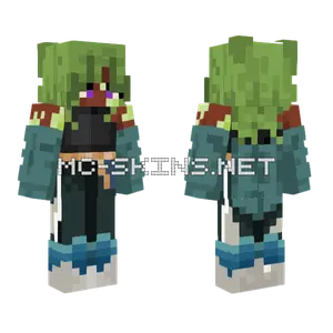 Actual Aerith Minecraft skin