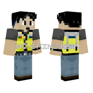 Adrigy Blue Jacket Minecraft skin