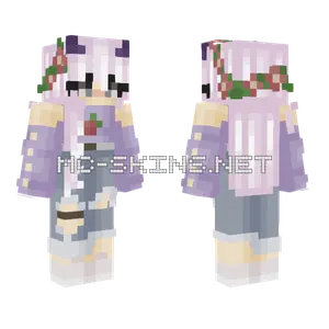 Aesthetic Demon Girl Minecraft skin