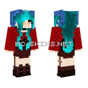 Aesthetic Dragon Girl Minecraft skin