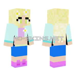Aesthetic Summer Girl Minecraft skin
