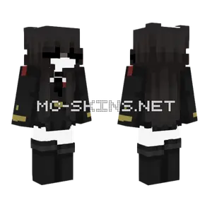 Af dvafsfas Black Outfit Minecraft skin