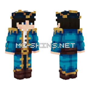 Ahoy Blue Coat Minecraft skin