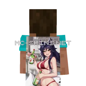 Ahri Bikini cape, outside and lining