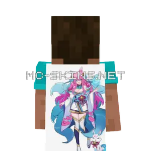 Ahri Kimono cape, outside and lining
