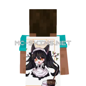 Ahri Maid cape, outside and lining