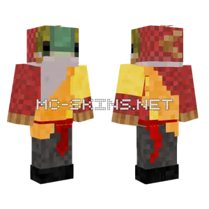 Airbender Salmon Minecraft skin