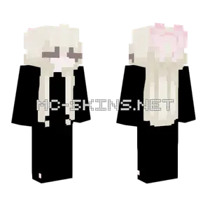 Aitana's Head With Ribbon Minecraft skin