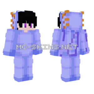 Ajolote Azul Minecraft skin