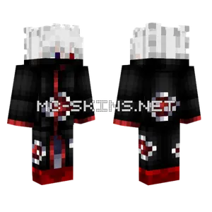 Akatsuki Cloak Anime Boy Minecraft skin