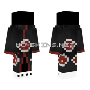 Akatsuki Cloak Minecraft skin