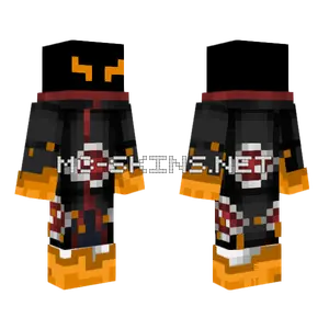 Akatsuki Flame Hands Minecraft skin