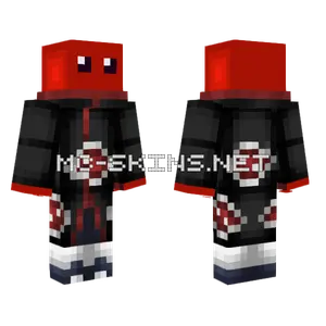 Akatsuki Red Slime Version Minecraft skin