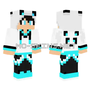Akehai Panda Hoodie Minecraft skin