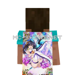 Akeno Himejima Cheerleader cape, outside and lining