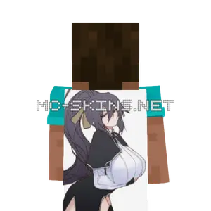 Akeno Himejima School Uniform cape, outside and lining