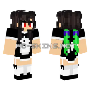 Aki Nakajima Maid Style Minecraft skin