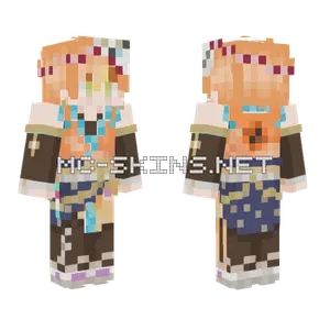 Akito Shinonome Unchanging Summer Festival Minecraft skin