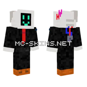 Akm2 Black Outfit Minecraft skin