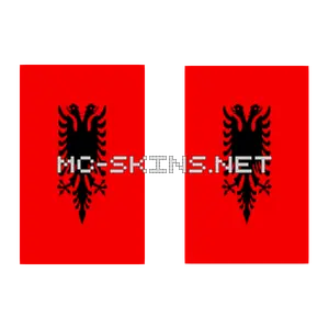Albania Flag cape, outside and lining