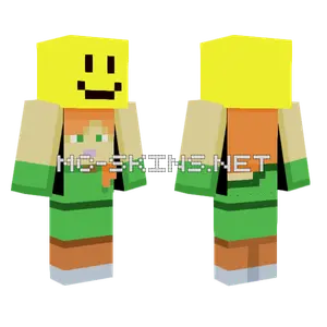 Alex Holding Noob Roblox Minecraft skin