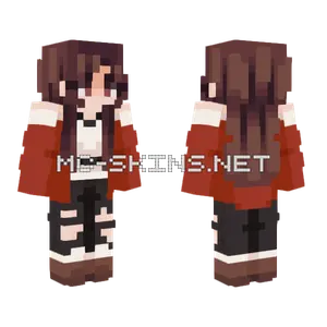 Alex Red Outfit Minecraft skin