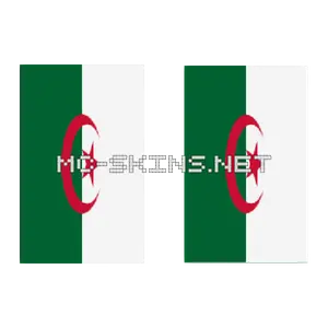 Algeria Flag cape, outside and lining