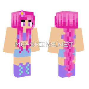 Alissa Pink Hair Minecraft skin