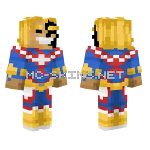 All Might Project MHA Minecraft skin