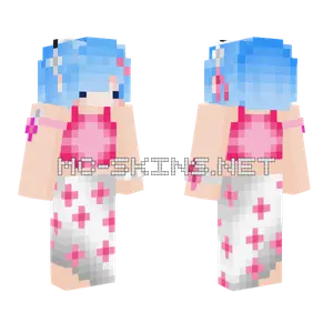 Aloha Pink Rem Minecraft skin
