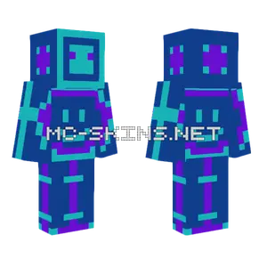 Amazingmaxj Blue Smiley Minecraft skin