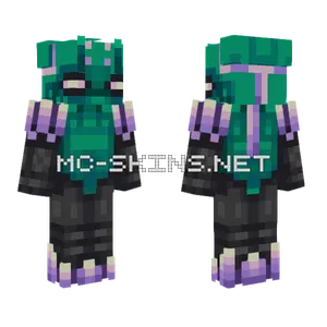 Amethyst Alien Minecraft skin