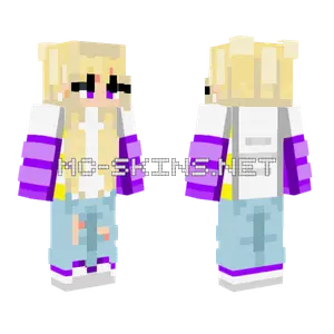 Amethyst Girl Minecraft skin